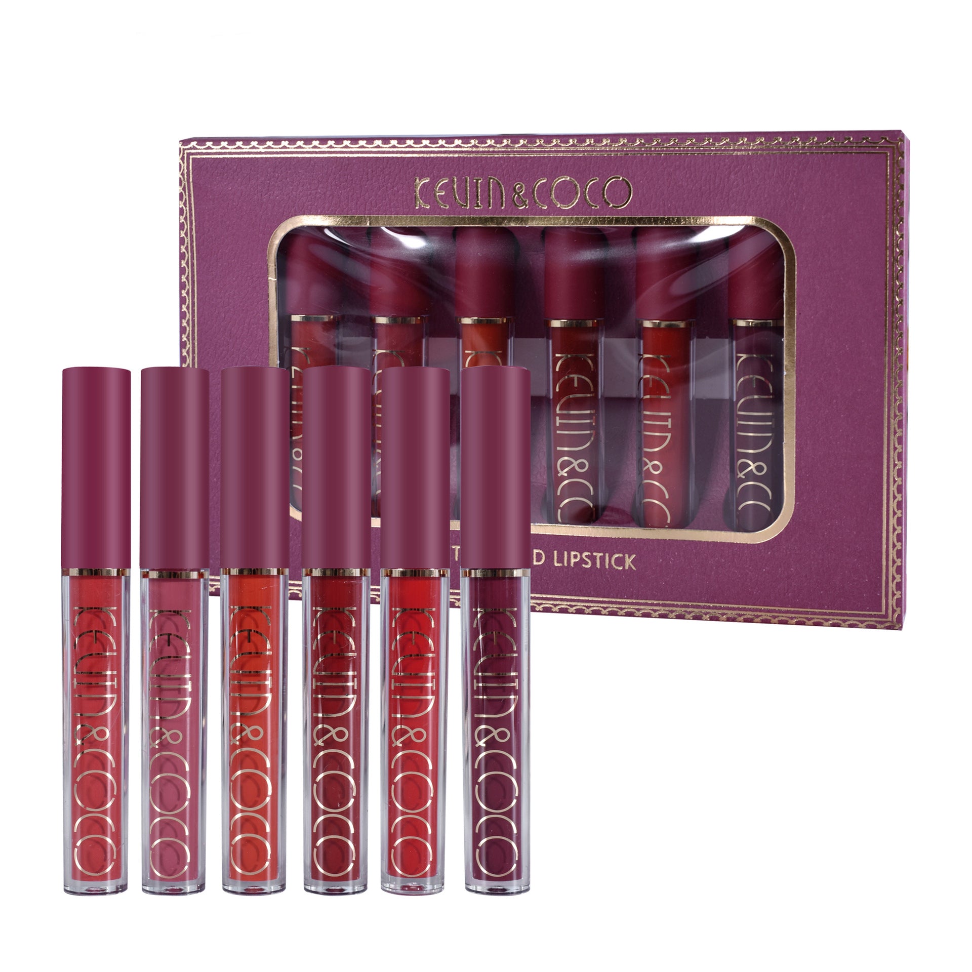 Fashion6-color Lip Glaze Bright Gloss Lipstick Set