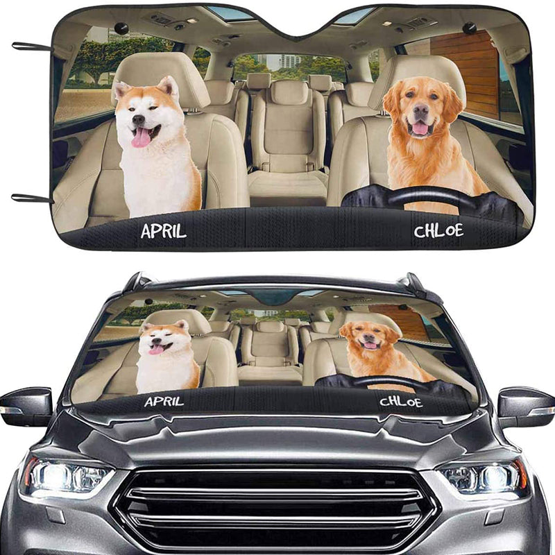 Car Sunshade Front Gear Heat Insulation Free Punch