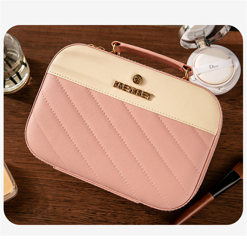 Trousse de Maquillage Portable Grande Capacité pour Femme