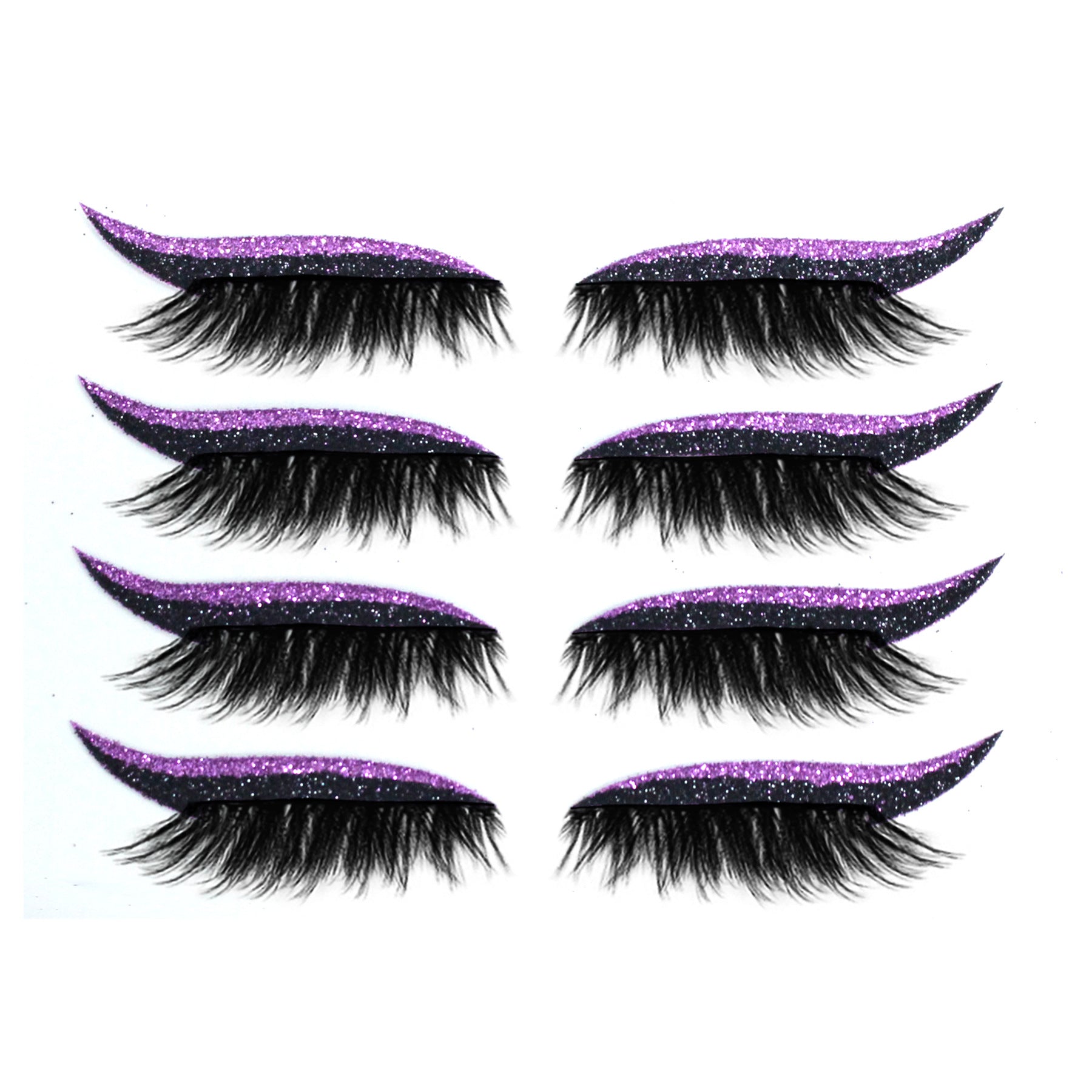 Faux cils 3D magnétiques, 4 paires de cils autocollants sans colle