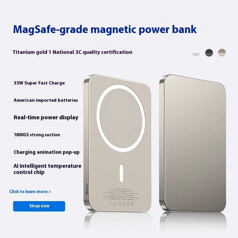 Batterie externe magnétique sans fil Magsafe