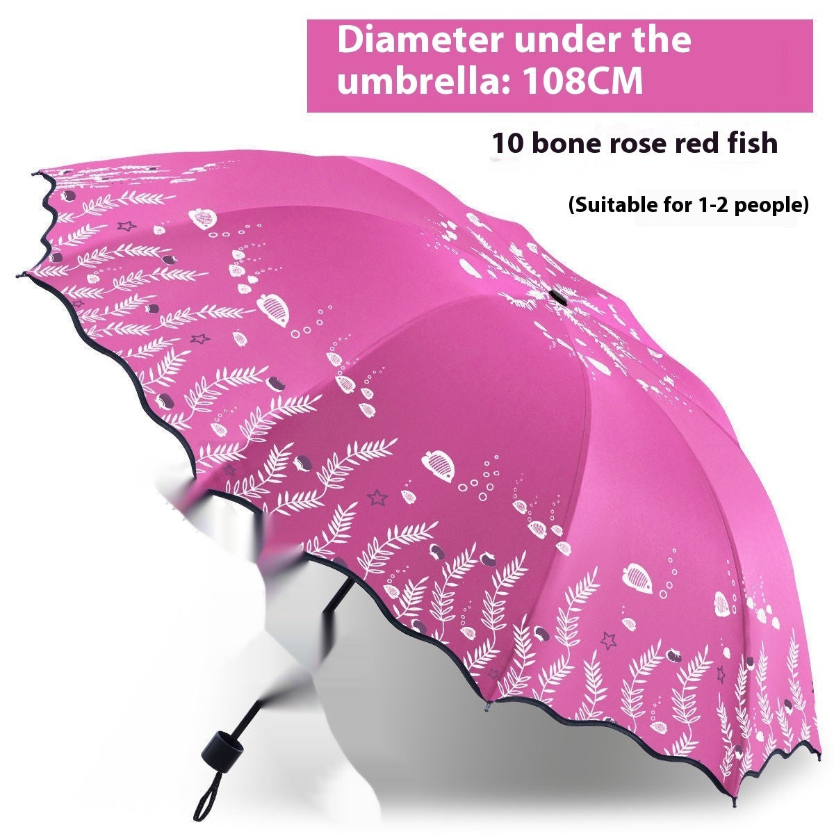 Umbrella Large Double Dual-use Folding Ten-bone Reinforced Sun Umbrella