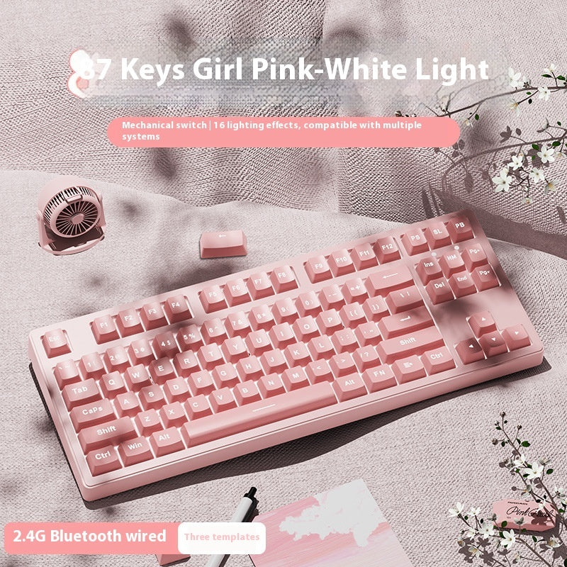 Office Game Wireless Bluetooth Three-model Mechanical Keyboard
