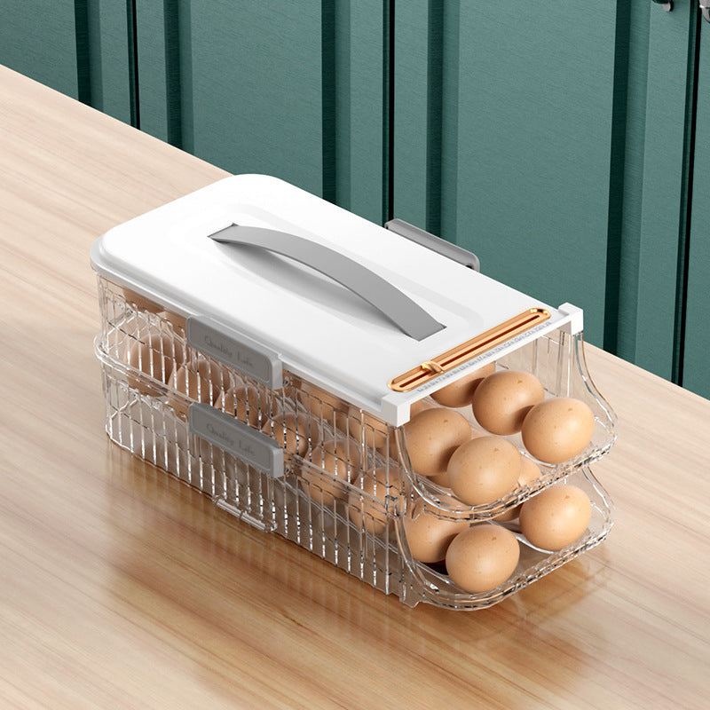 Refrigerator Door Rolling Egg Storage Box