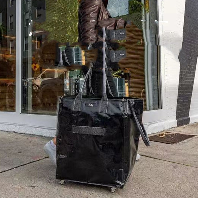 Thickened Shopping Cart Shopping Cart Folding Luggage Bag