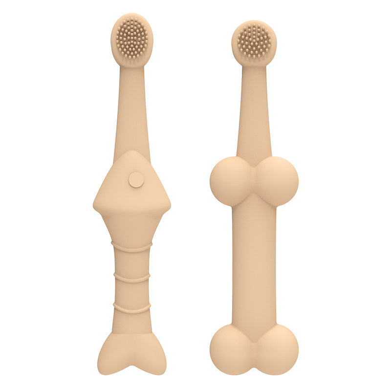 Brosse à dents en silicone pour animaux de compagnie pour le nettoyage buccal