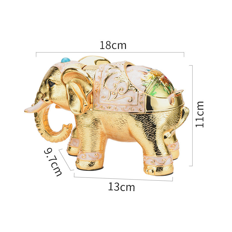 Retro Elephant Ashtray Creative Personality Trend Spherical Belt Cover