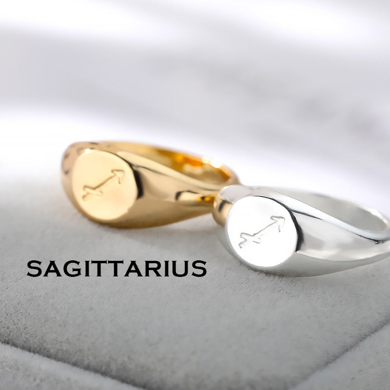 Male And Female Twelve Constellations One Ring