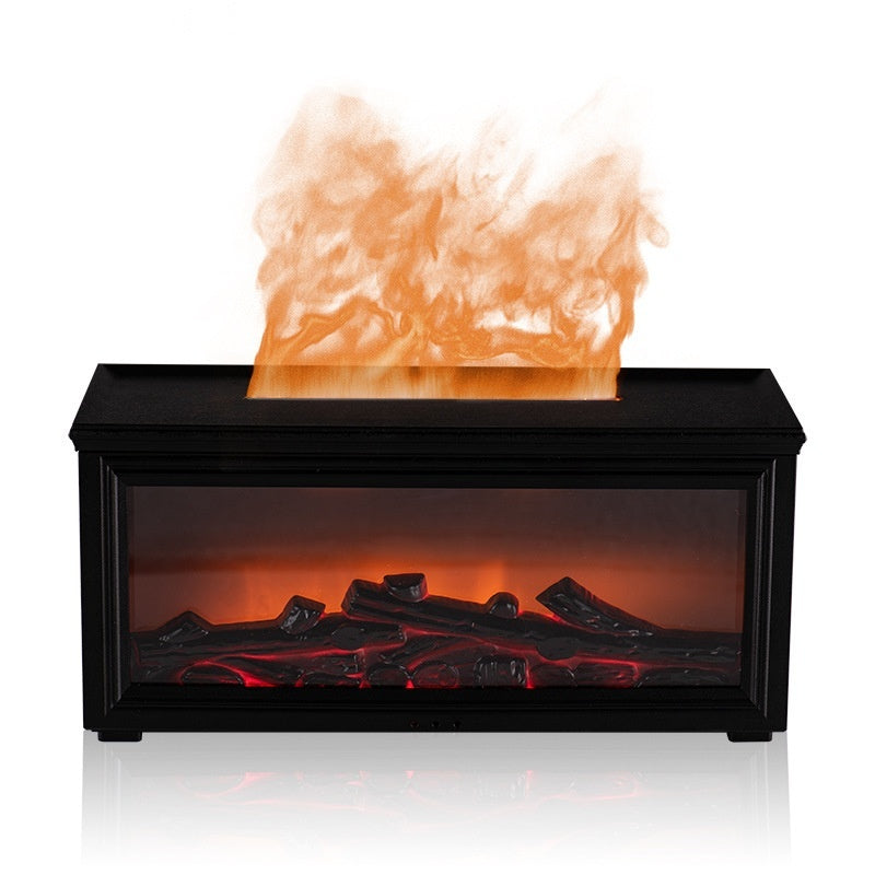 Diffuseur d'arôme de flamme de cheminée 3D de simulation de bureau domestique