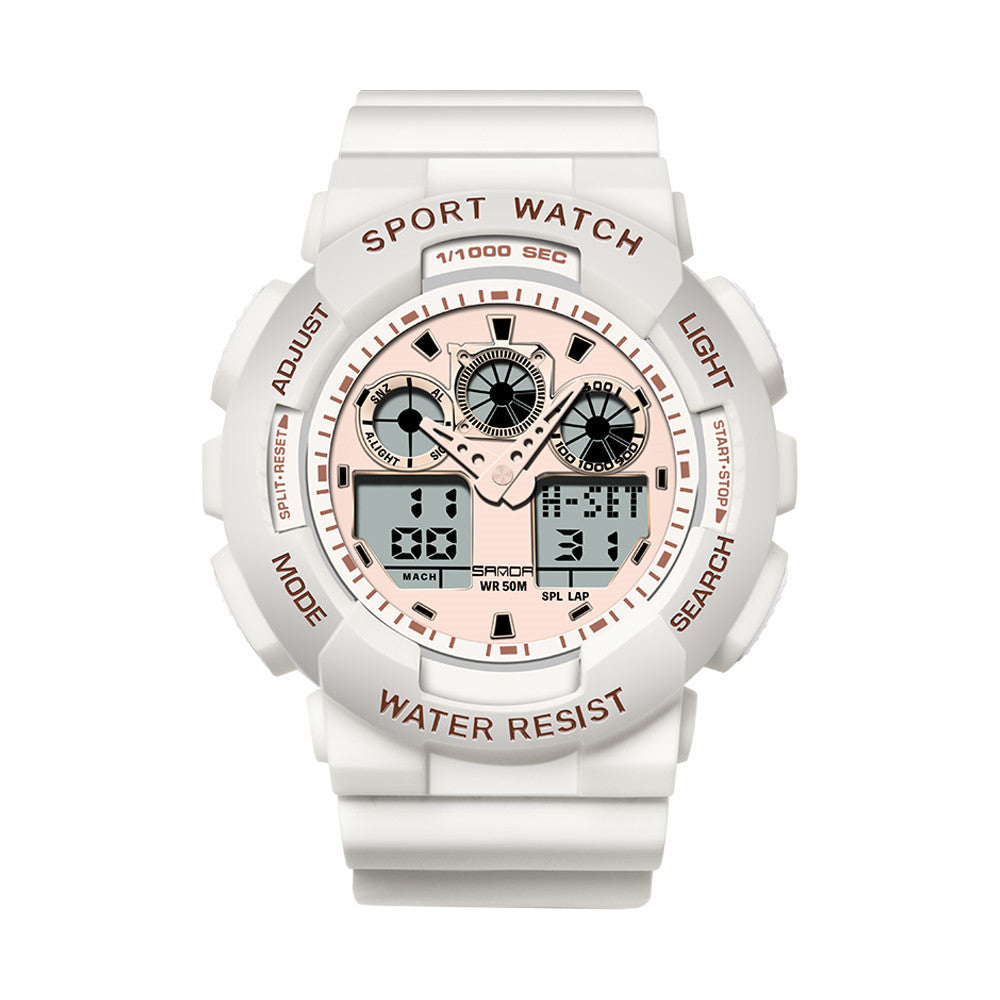 Montre numérique de sport multifonctionnelle étanche pour femmes