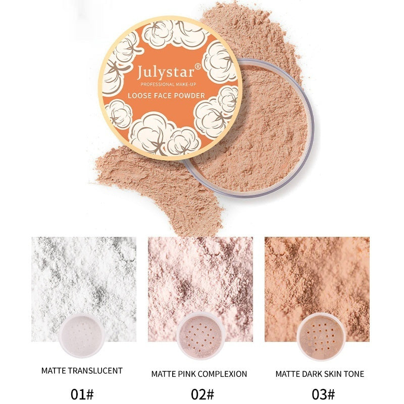 Poudre Matte Réparatrice Maquillage Imperméable, Anti-transpiration et Anti-taches