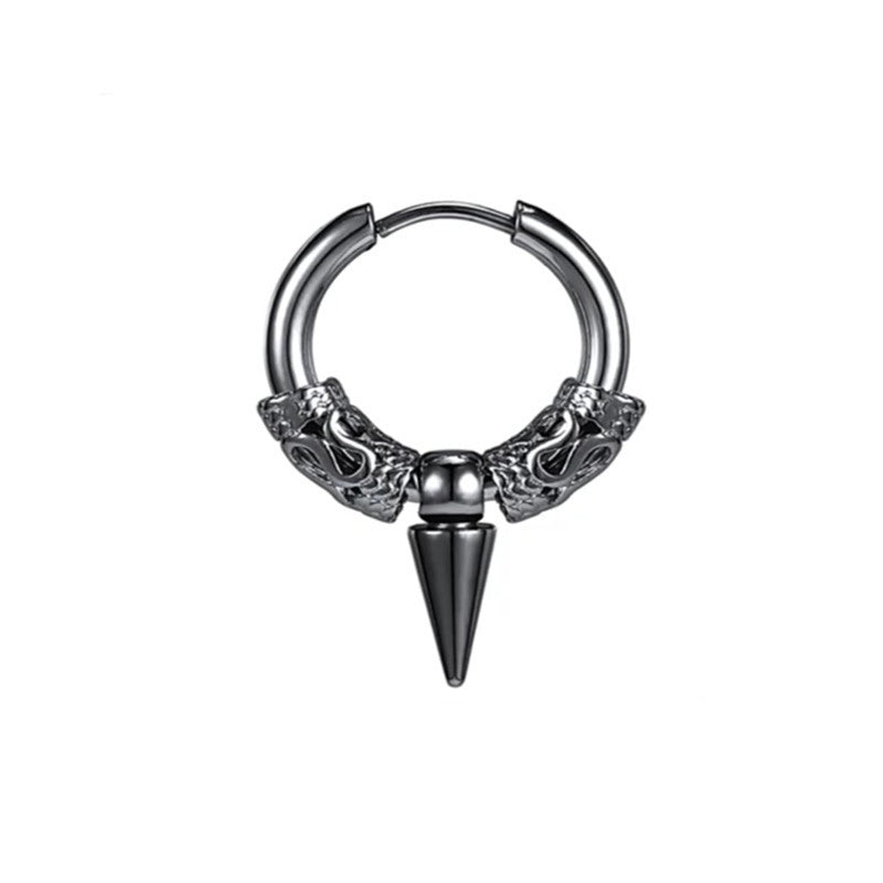 Women's Stainless Steel Hip Hop Earrings