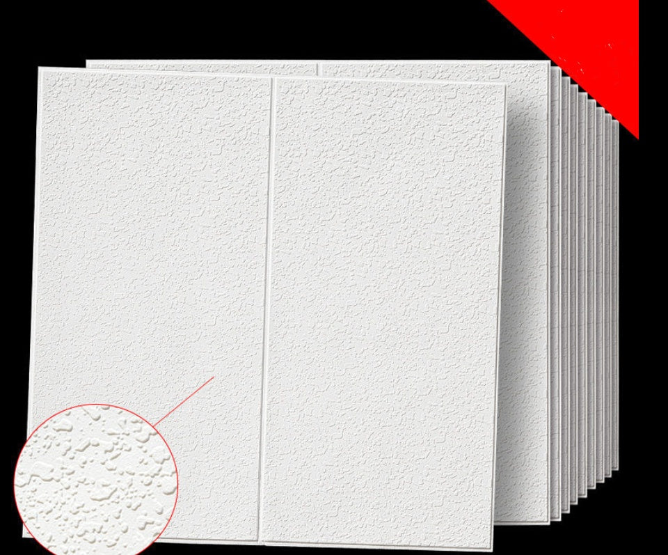 Sticker mural 3D tridimensionnel feuille verte papier peint