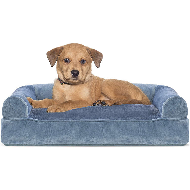 Canapé pour animaux de compagnie, amovible et lavable, quatre saisons, niche en peluche pour chiens et chats, canapé pour animaux de compagnie pour sommeil profond