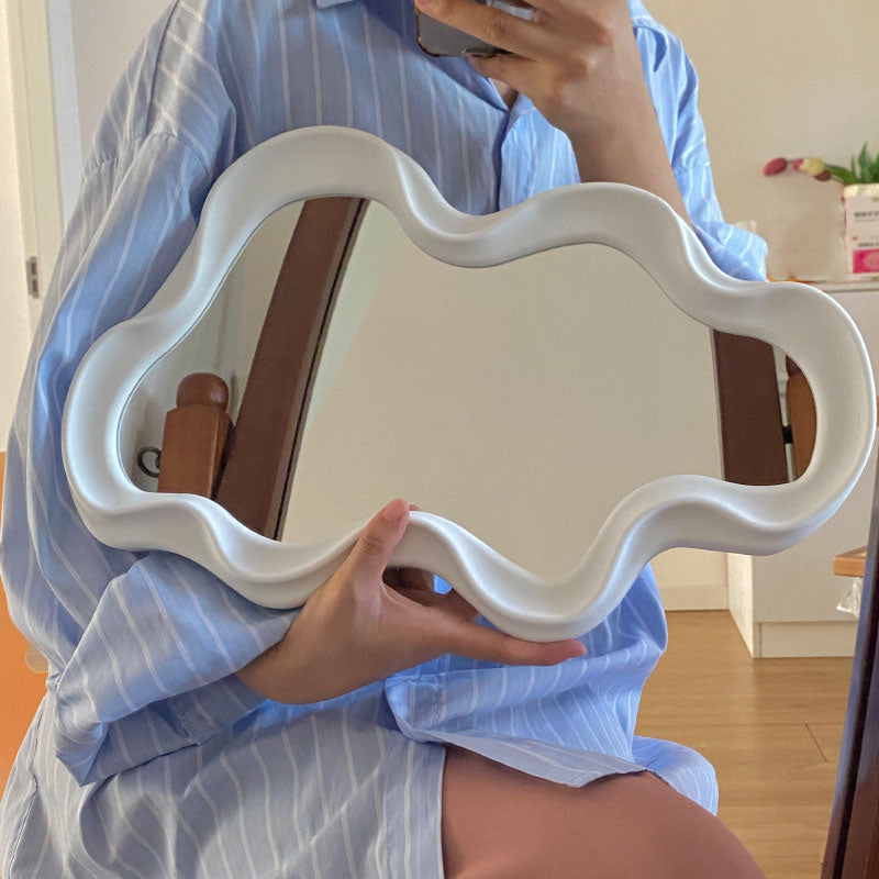Miroir de maquillage nuages-commode, mural, pour coiffeuse
