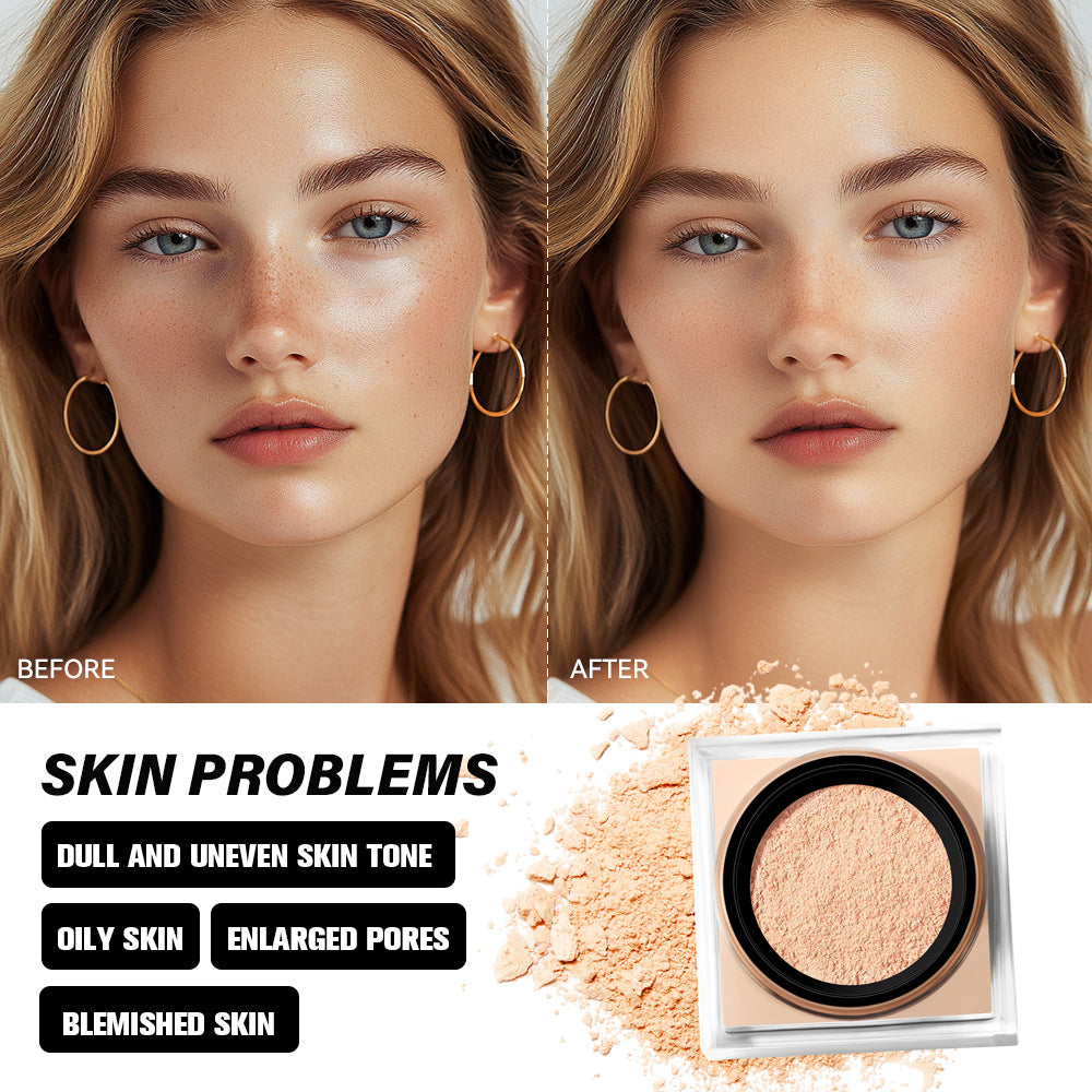 Square Box Finishing Loose Powder Even Skin Color
