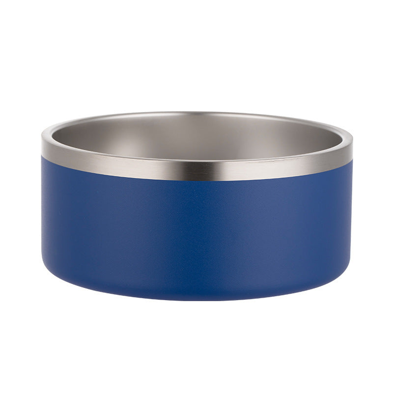 Gamelle pour Chien en Acier Inoxydable 304 Intérieur et Extérieur avec Coussinet en Gel de Silice