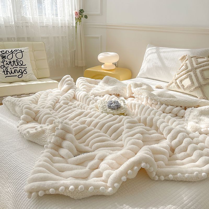 Couverture de canapé en Angora dépoilé pour sieste