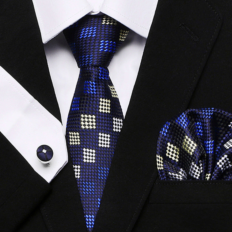 Costume trois pièces cravate homme de la nouvelle série cravate fleur de cachemire
