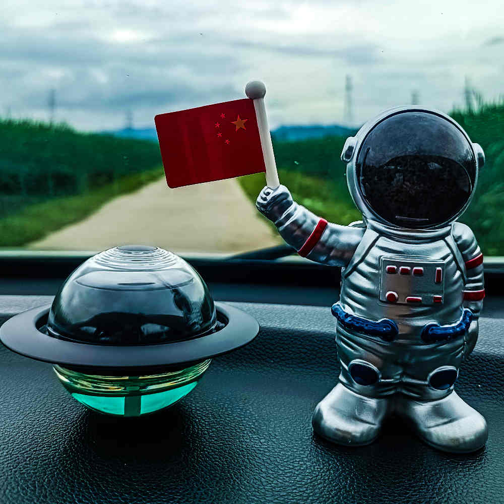 Ornement de voiture solaire Astronaute Planète Parfum