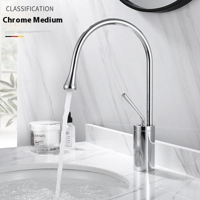Bathroom Cabinet Rotating Table Hot And Cold Basin Faucet