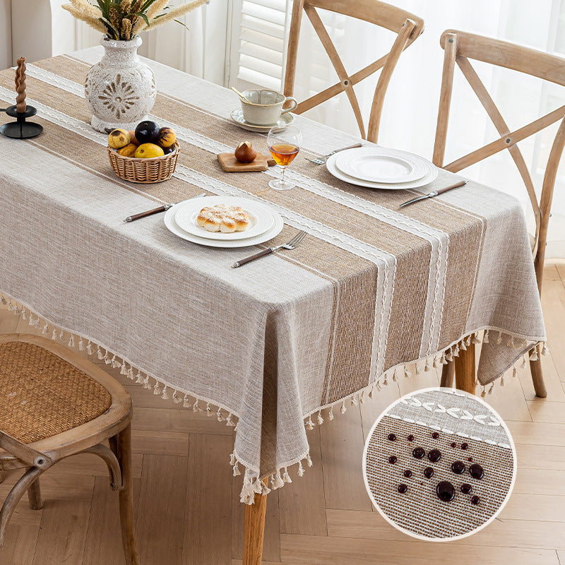 Anti-splash Table Cloth Non-slip Wear-resistant Rectangular Table Cloth