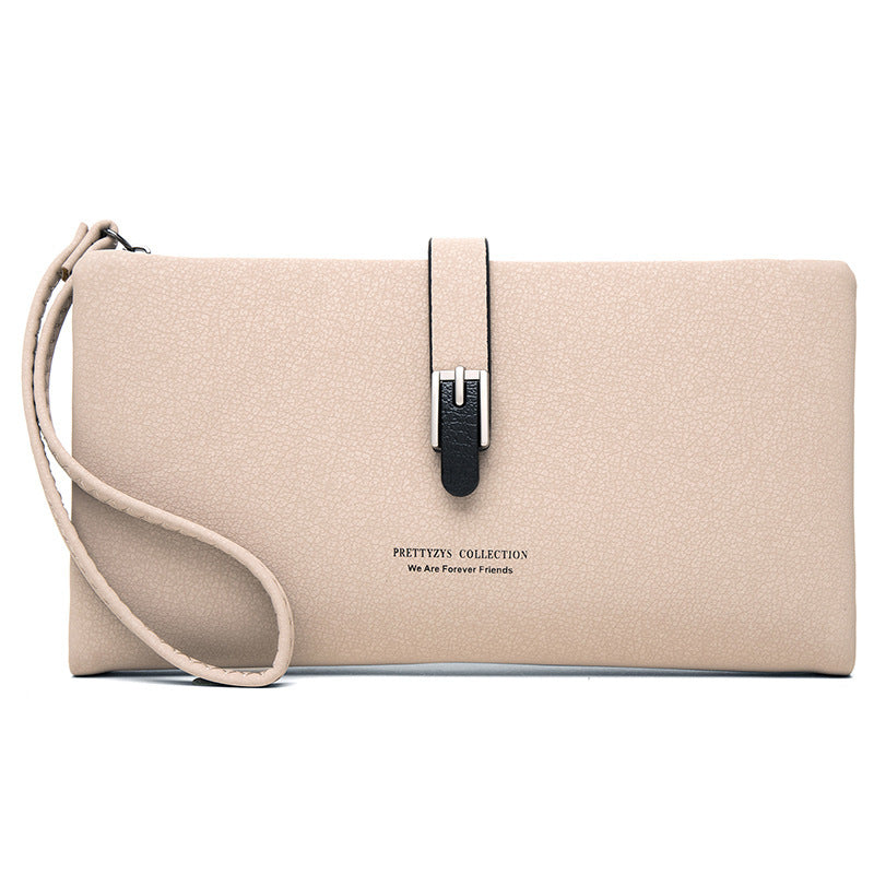 Portefeuille long pour femme, pochette simple