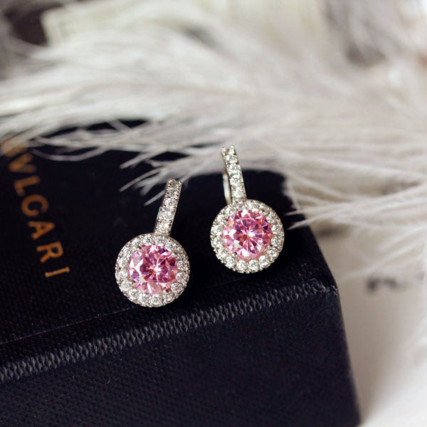 Crystal Earrings Earrings Gemstone Square Rhinestones Zircon