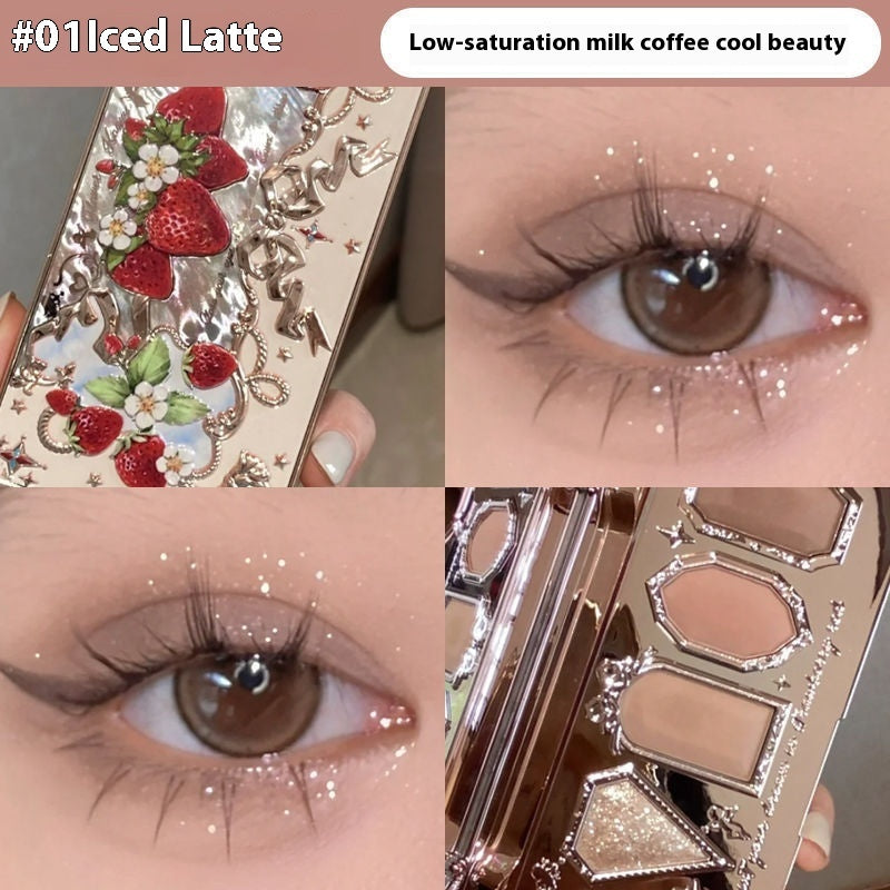 Flower Know Eye Shadow Pure Desire Style Plain Face Highlight Contour Compact