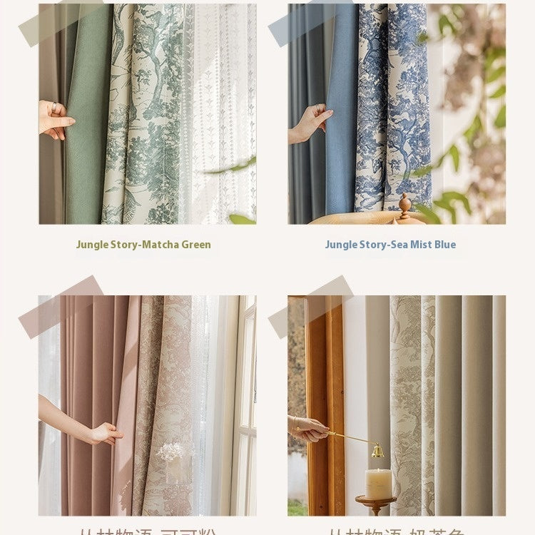 French Chenille Curtain High Shading Bedroom