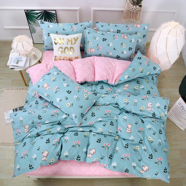 Aloe Vera Cotton Four-piece Summer New Student Dormitory Bedding