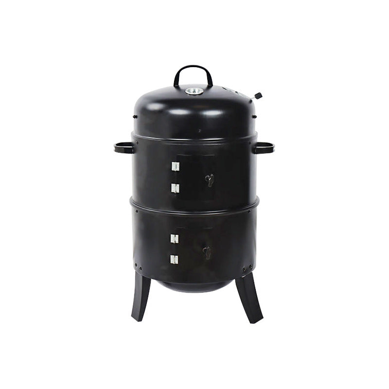 Barbecue-fumoir d'extérieur 3-en-1