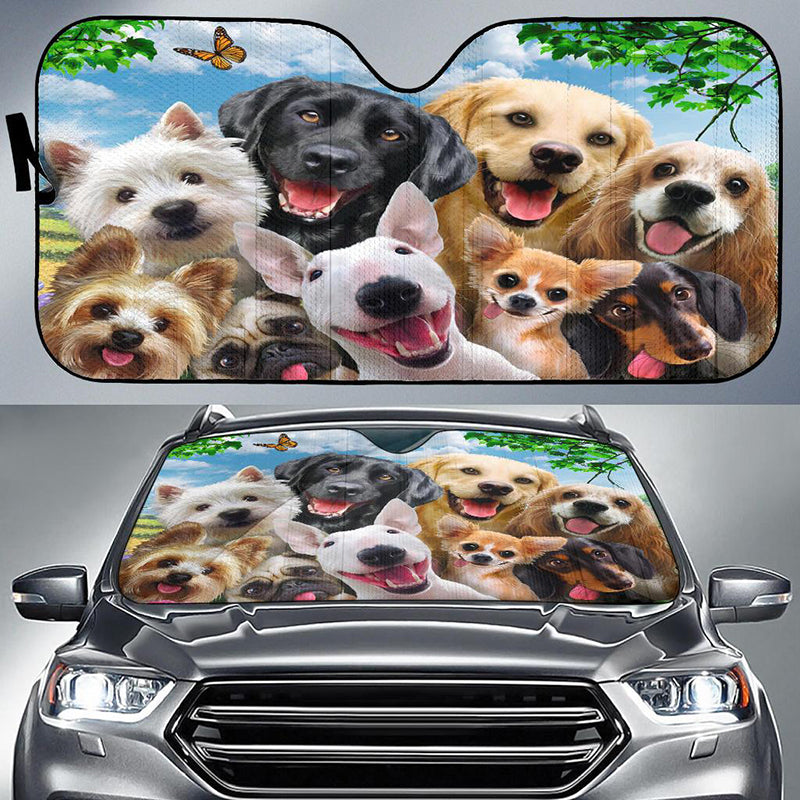 Car Sunshade Front Gear Heat Insulation Free Punch