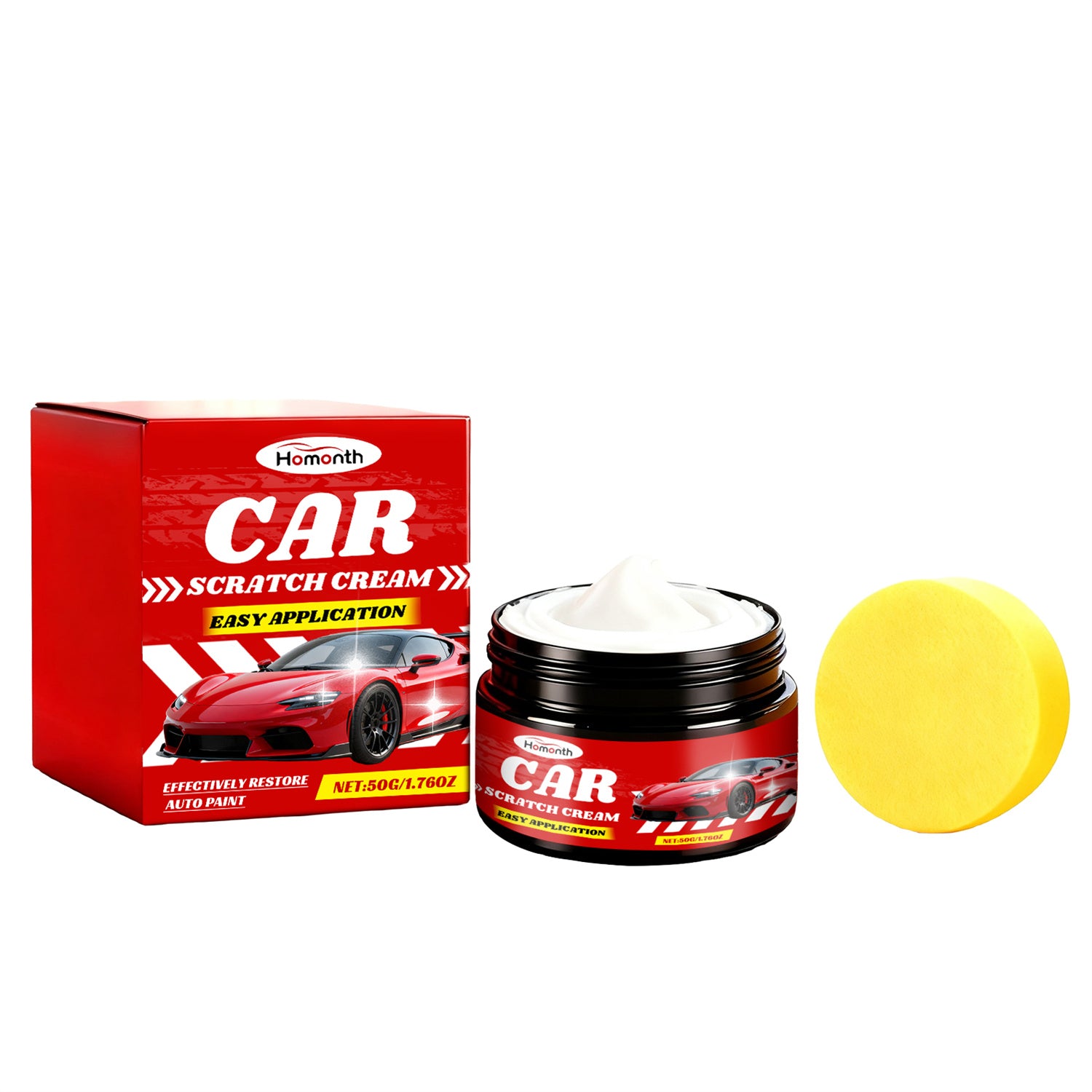 Crème anti-rayures pour voiture