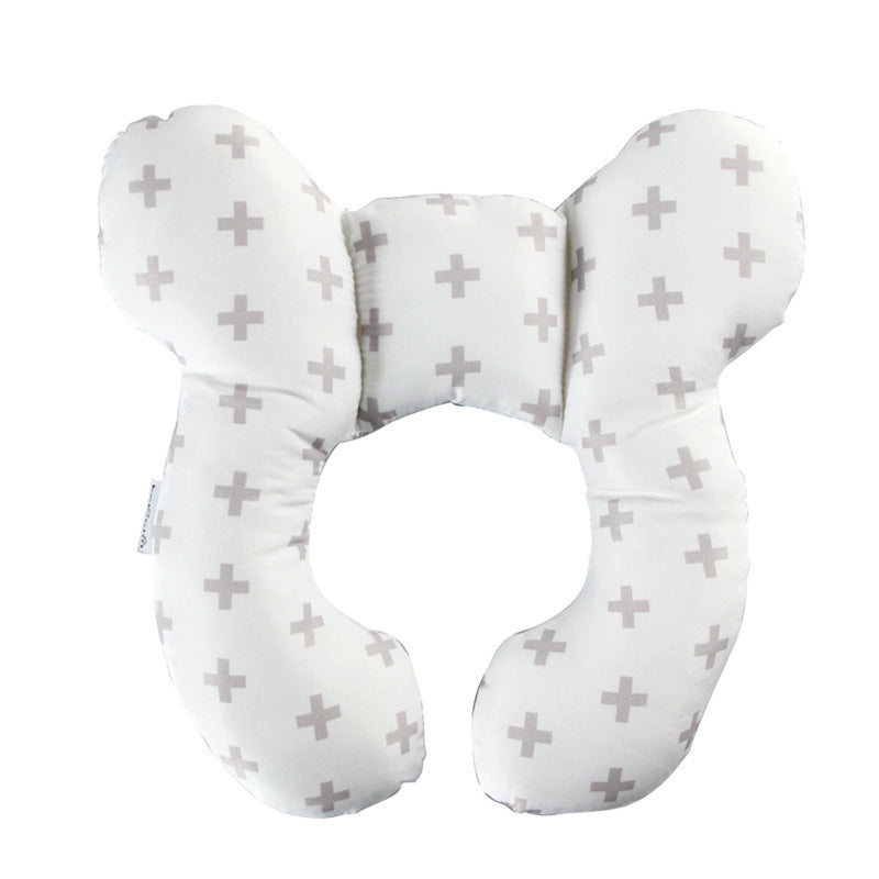 Infant Pillow Baby Bed U-Shaped Safety Seat Neck Guard Fixed Stereotyped Stroller Pillow