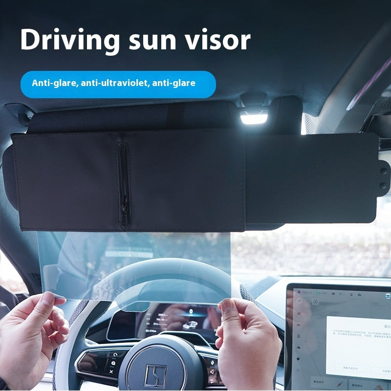 Portable Automobile Baffle Retractable Eye Protection Anti-glare Car Sun Shade