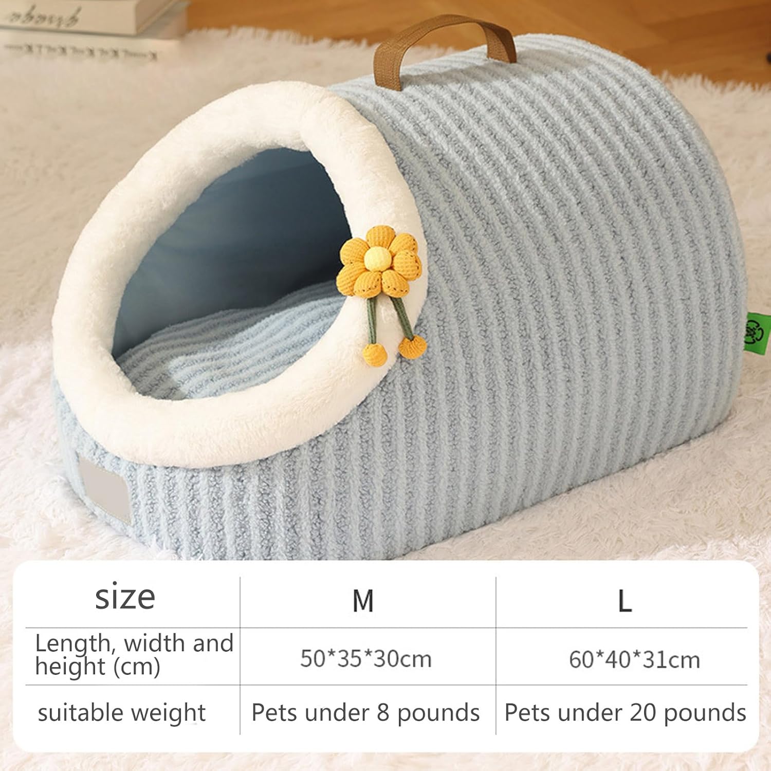 Cat House For Cats Cat Beds For Indoor Cats Cat Bed Cave With Removable Washable Cushioned Pillow Calming Cozy Soft Cat Cave
