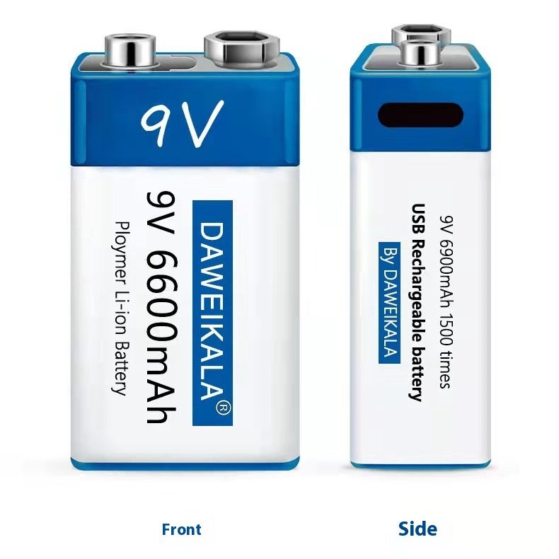 Batterie rechargeable lithium-ion 9V pour multimètre
