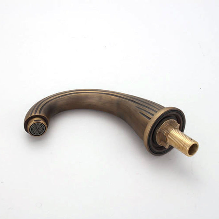 Antique Bathtub Double-handle Three-hole Mixing Faucet