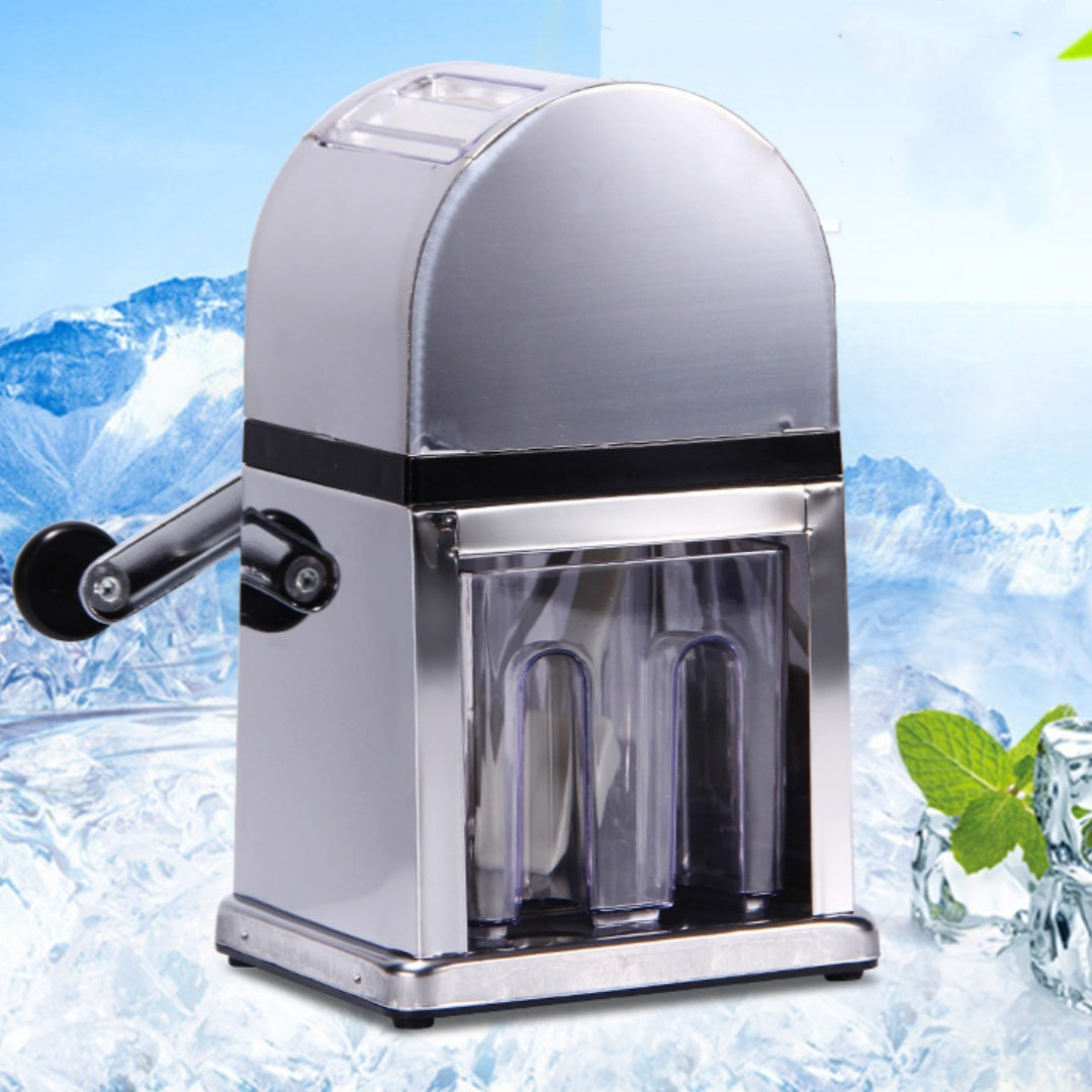 Mini broyeur à glace manuel domestique en acier inoxydable