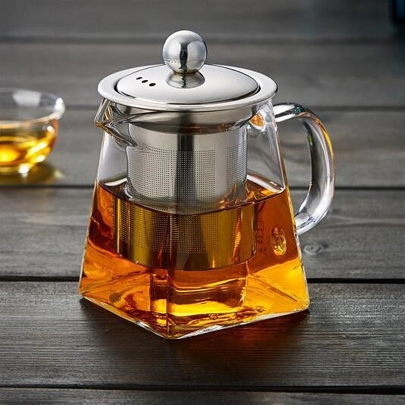 Full Set Of Glass Teapot With Strainer High-temperature Glass Teapot