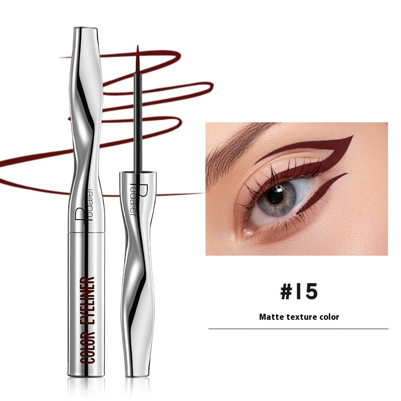 Color Eyeliner Makeup Waterproof Quick-drying Very Fine 24 Colors