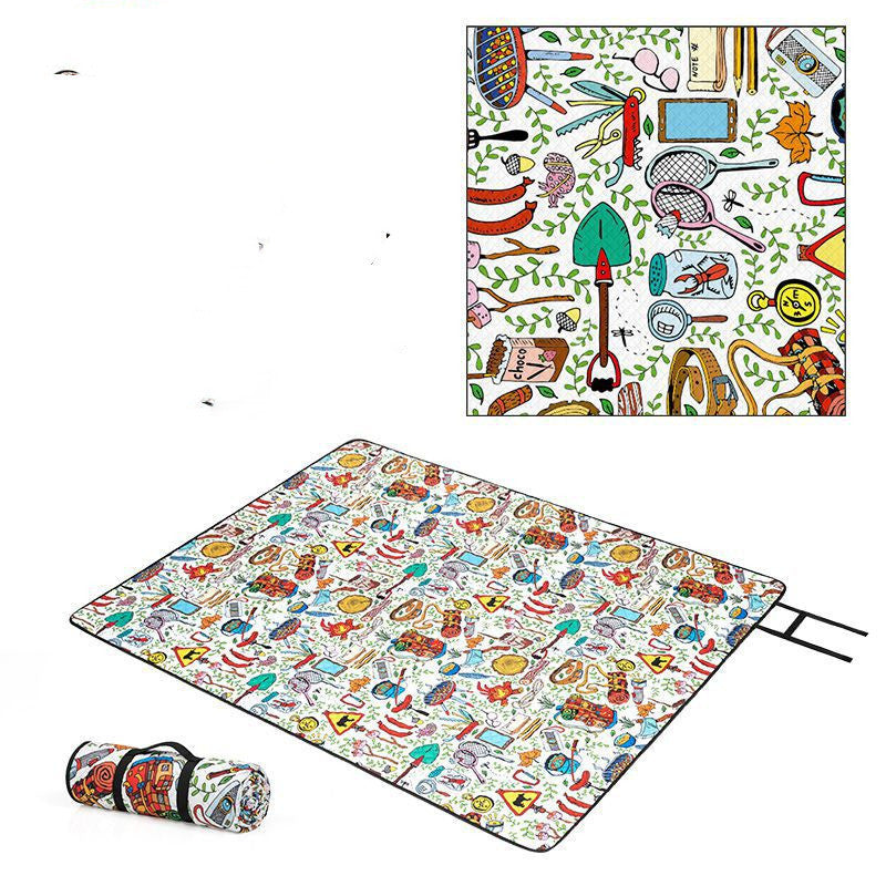Outdoor Picnic Mat And Portable Cloth Waterproof Thickened And Moisture-proof