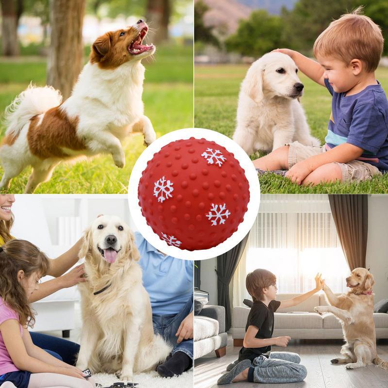 Jouets pour chiens Balles interactives pour chiots et chats, jouets à mâcher pour animaux de compagnie, jouets indestructibles pour le nettoyage des dents, balles flottantes pour piscine pour chiens de petite et moyenne taille
