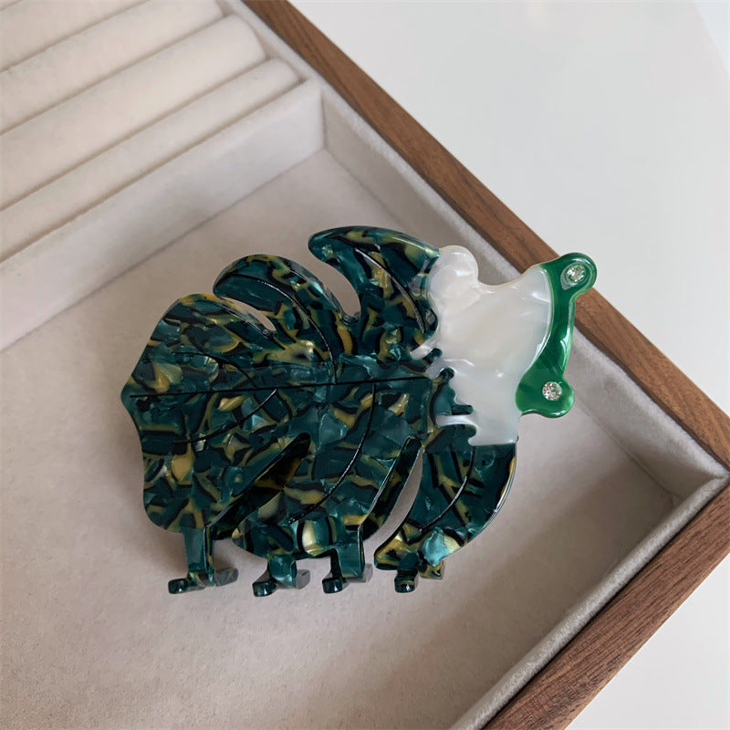 Frog Grip Color Matching Hair Claw Shark Clip Hair Accessories