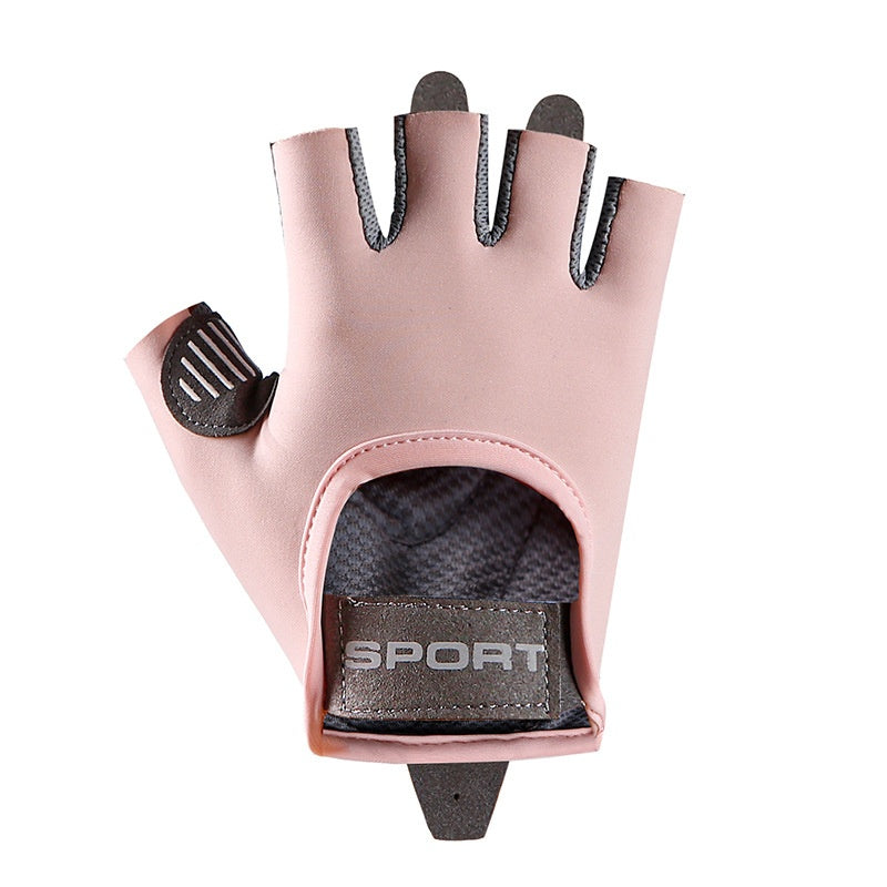 Gants de fitness tendance mi-doigts pour femme