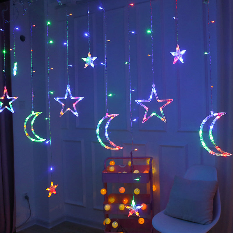 Guirlande lumineuse LED Clignotante Rideau Étoilé Créative Décorative