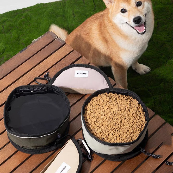 Bol pliant de voyage pour chien