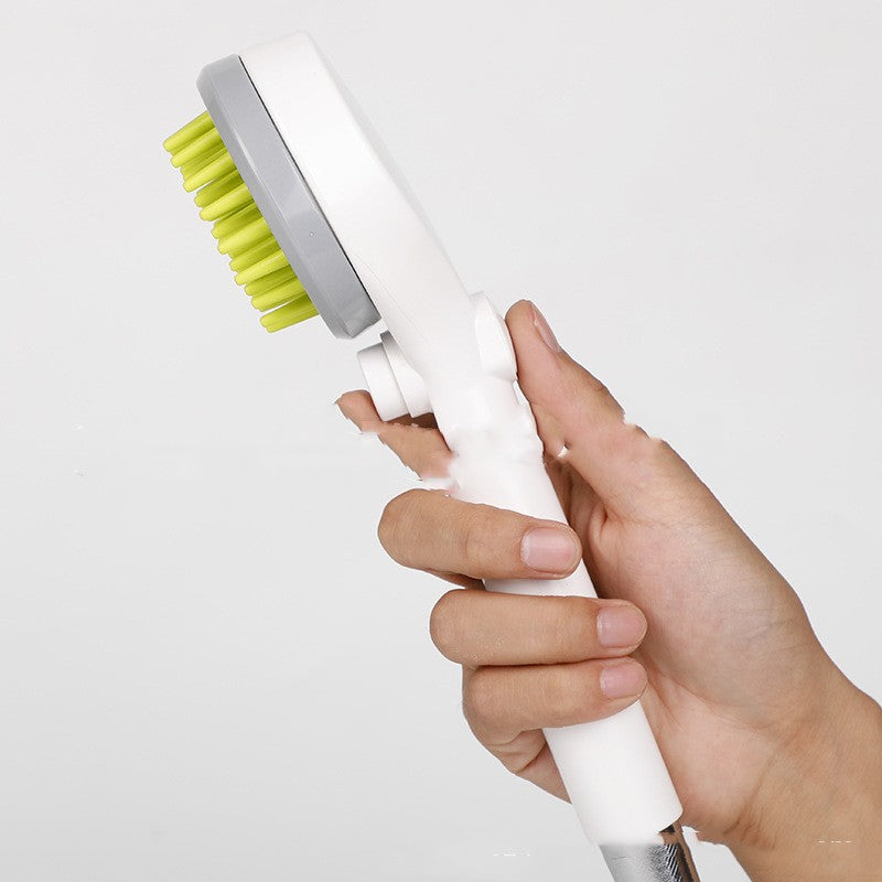 Outil de nettoyage pour animaux de compagnie Peigne de massage pour chats et chiens Brosse de bain Pomme de douche