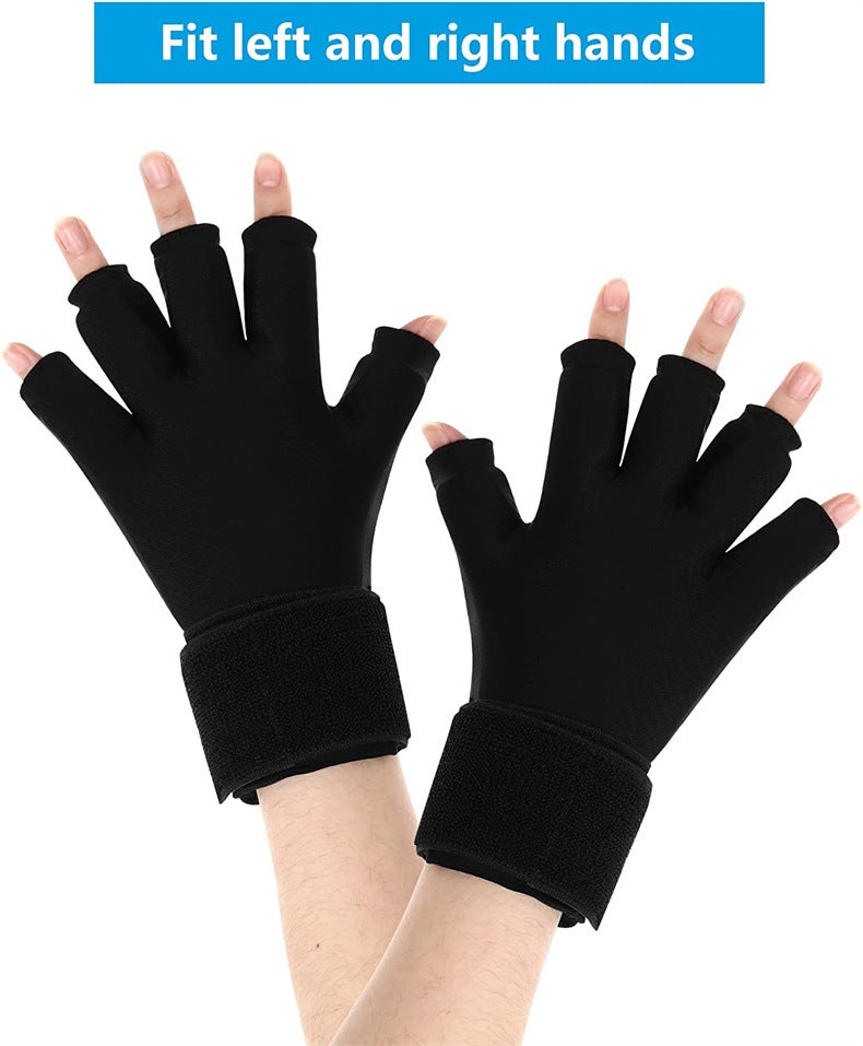 Sports Shock Absorption Protective Gel Ice Gloves